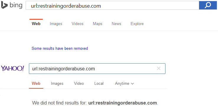 censorship by Bing, censorship by Yahoo, search engine censorship